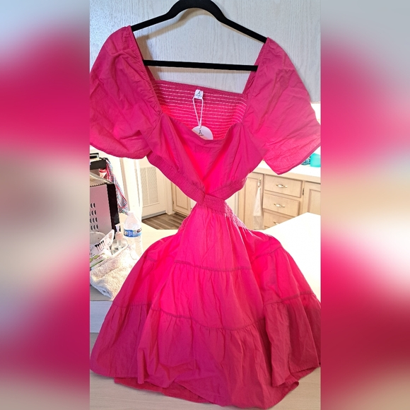 ANRABESS Hot pink Size XL Women's Dress - Picture 3 of 6